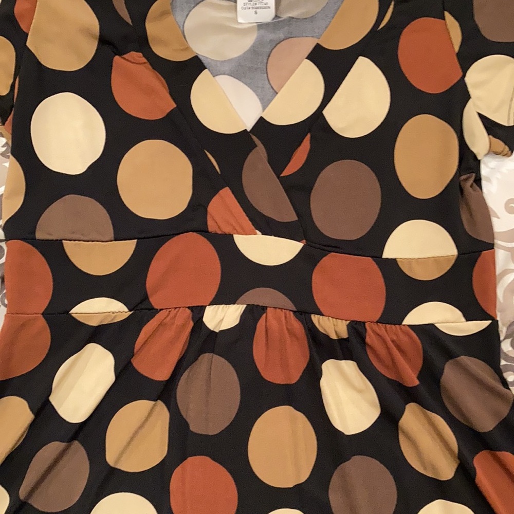Autumn polka dot top - Picture 3 of 3
